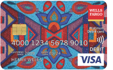Wells Fargo Visa card 4 with unique design by Elias Jade Not Afraid