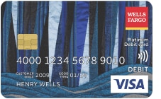Wells Fargo Visa card 5 with unique design by Maya Stewart
