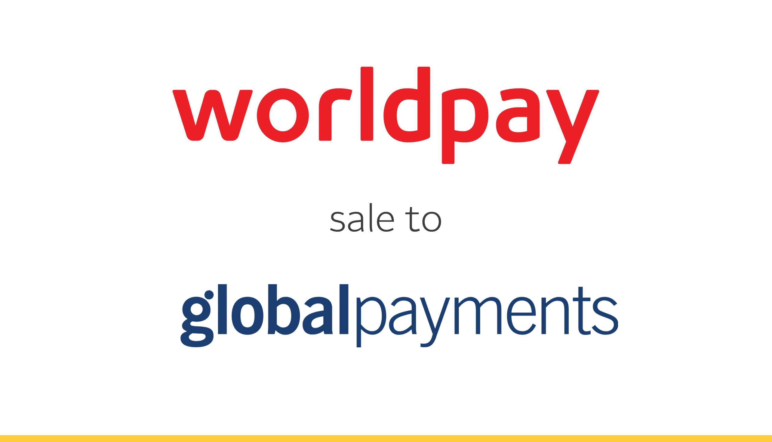 Worldpay sale to Global Payments with company logos
