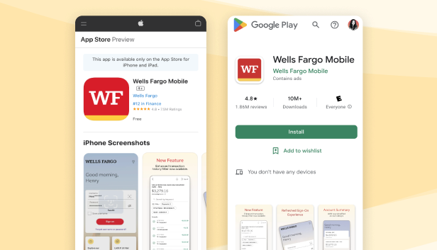 Wells Fargo Banking App For Apple And Android Devices Wells Fargo