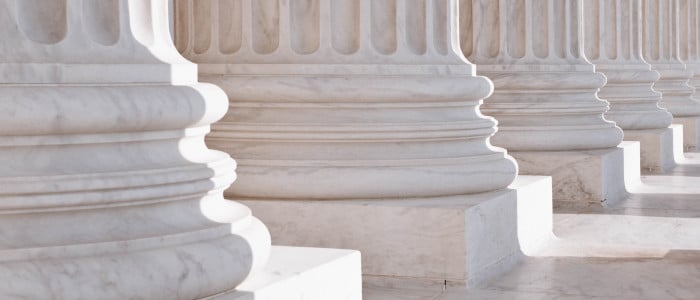 base of the Corinthian Columns of the Supreme Court Building, Washington DC