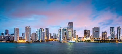 a picture of buildings in downtown Miami